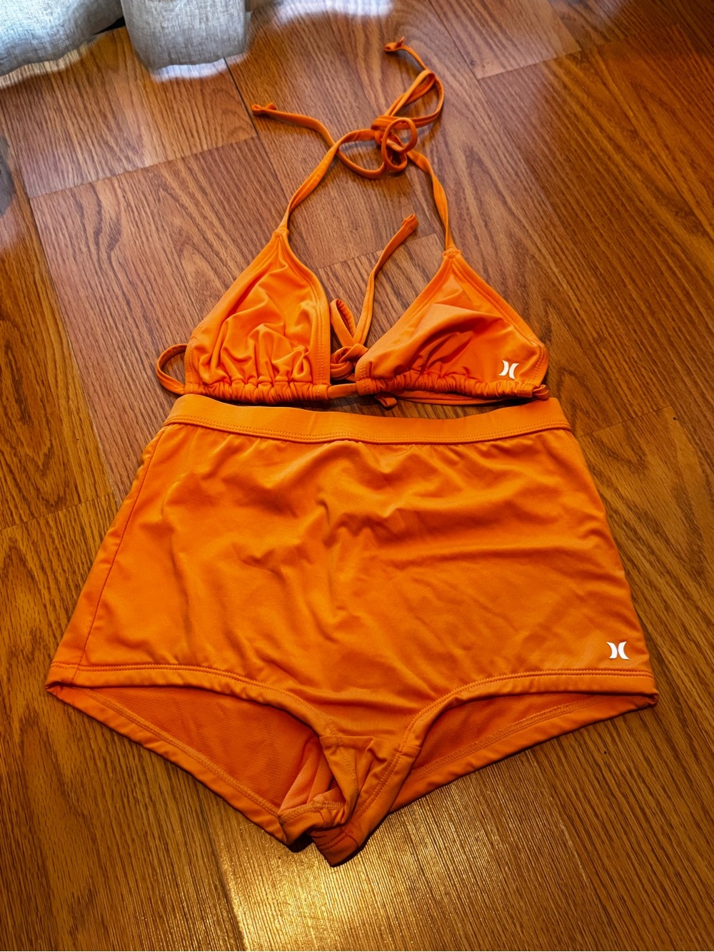 Hurley Orange' Two-Piece Swim Set